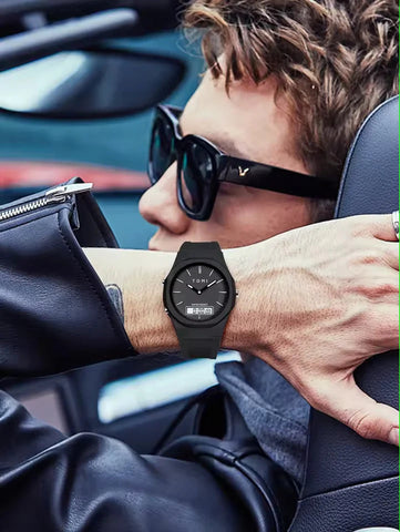 TOMI T-238 Dual Time Sports Watch